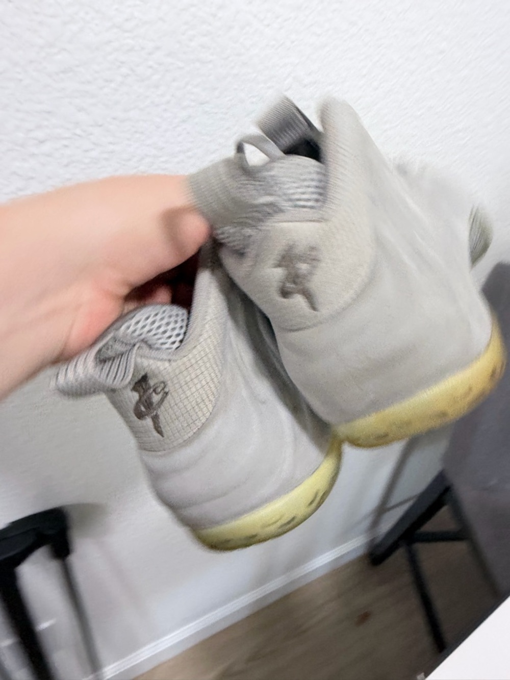 Nike wolf grey Foamposites - Picture 8 of 10